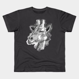 Giraffe Lover Black and White Kids T-Shirt